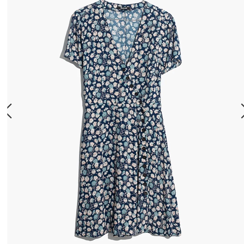 Madewell Button-Wrap Dress in French Floral